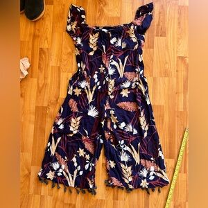 Ava Sky jumpsuit, off-the-shoulder XS